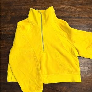 Lululemon Athletica Yellow Zip Pullover